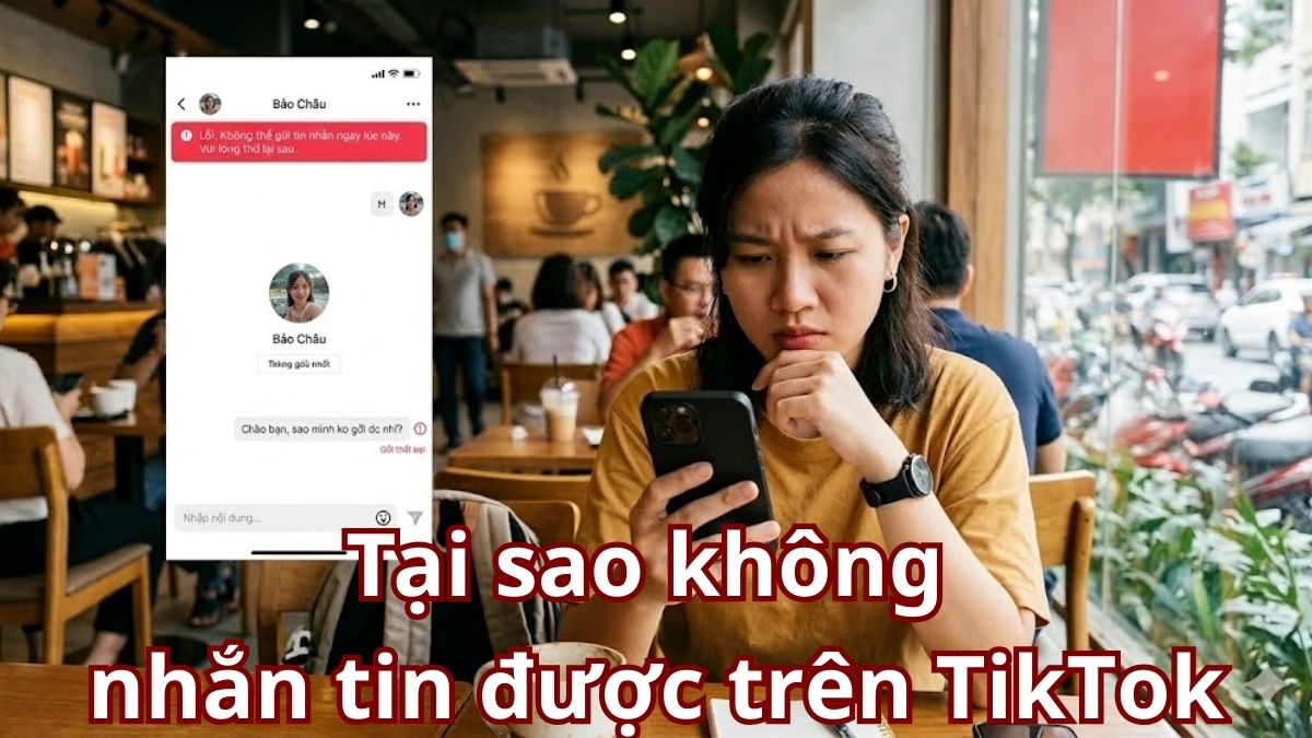 Tại sao không nhắn tin được trên TikTok? Cách khắc phục
